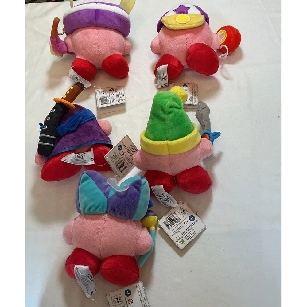 Kirby Plush Lot 5 Official Sanei‎ Sword Ninja Mirror Yo-yo Archer New With Tags